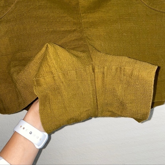 ANTHRO ELEVENSES Khaki Green Safra High Rise Shorts, Size 0 - Picture 7 of 9